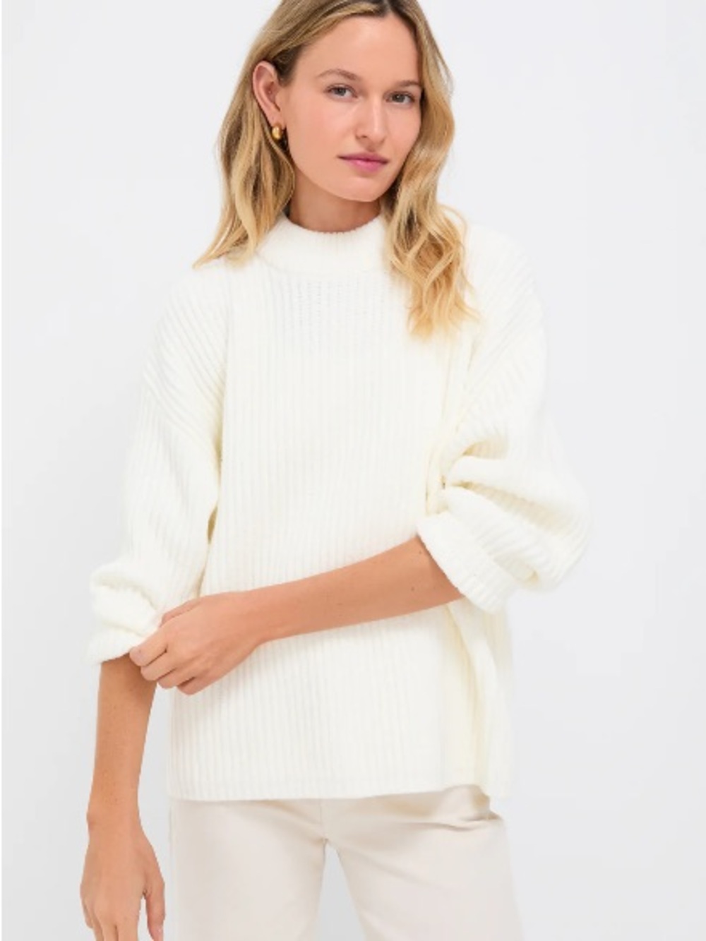 NWT Pomander Place Winter White Crewneck Jack Sweater